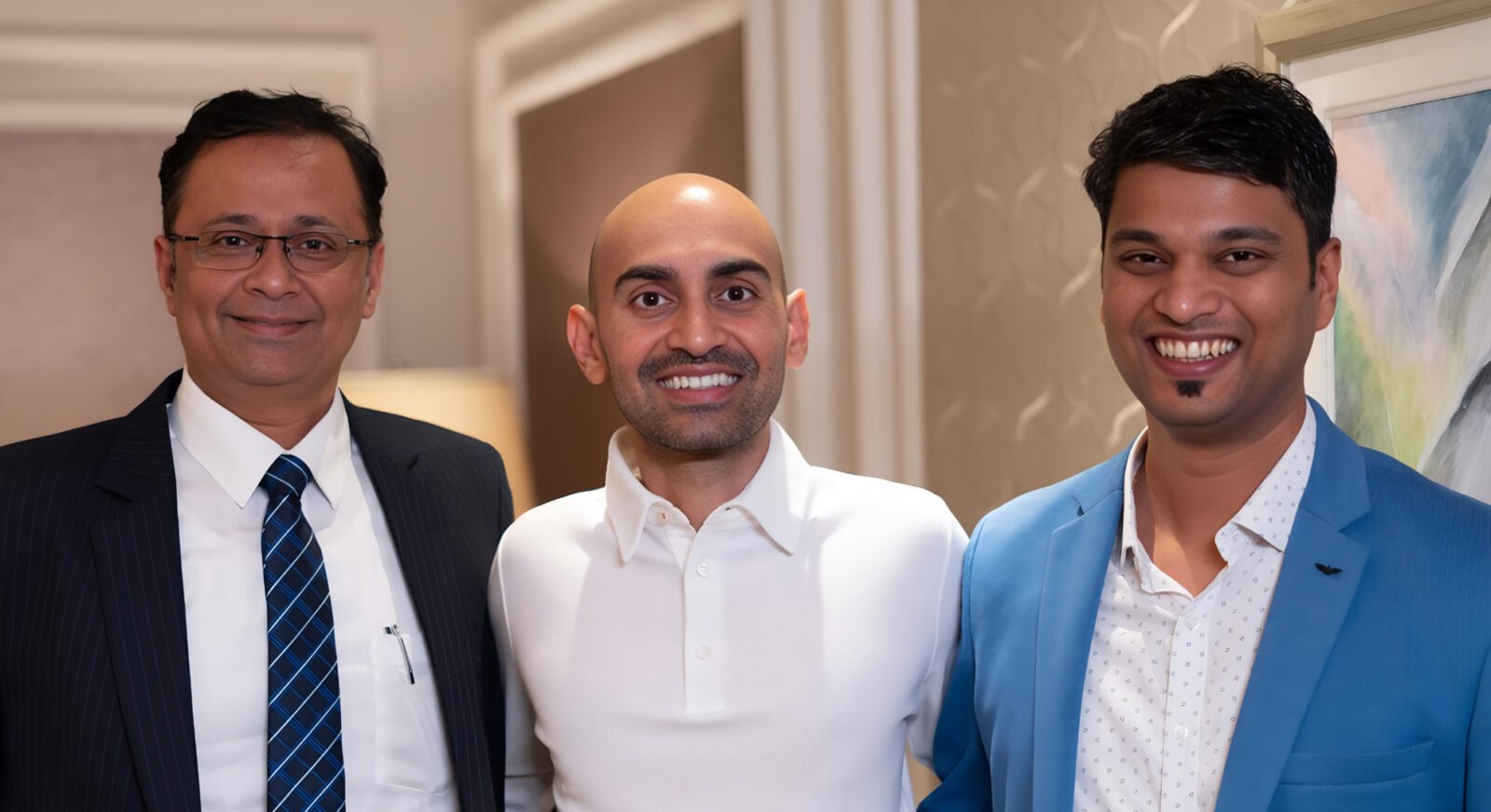 Clifford Quadros with Neil Patel and Yogesh Walawalkar